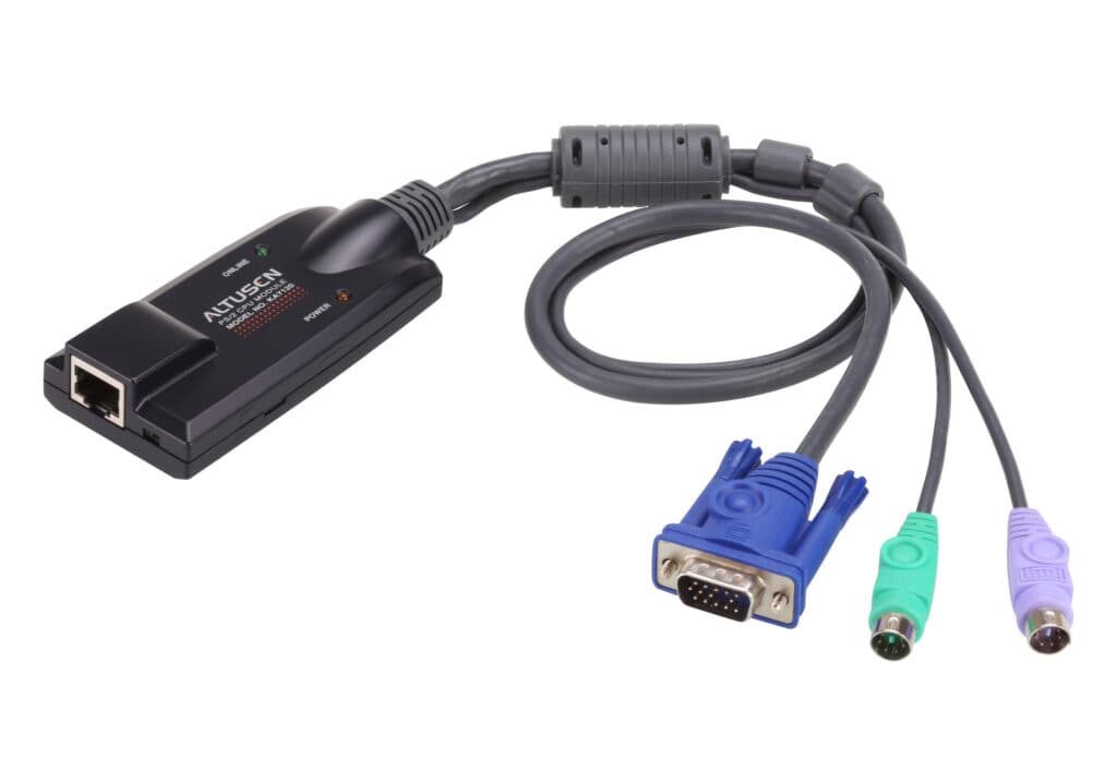 ماژول اتصال سرور KVM آتن ATEN مدل KA7120 با پورت PS/2 و VGA