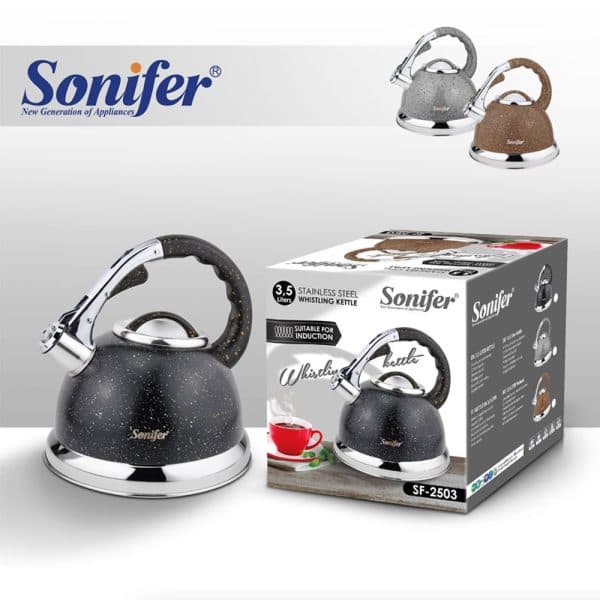 کتری استیل سونیفر سوت دار مدل SF-2503