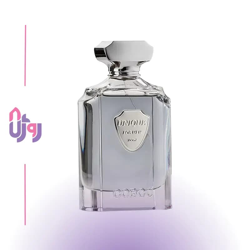 ادکلن مردانه کوبکو COBCO مدل یونیک فورمن UNIQUE FOR MEN حجم 100 میلی‌لیتر