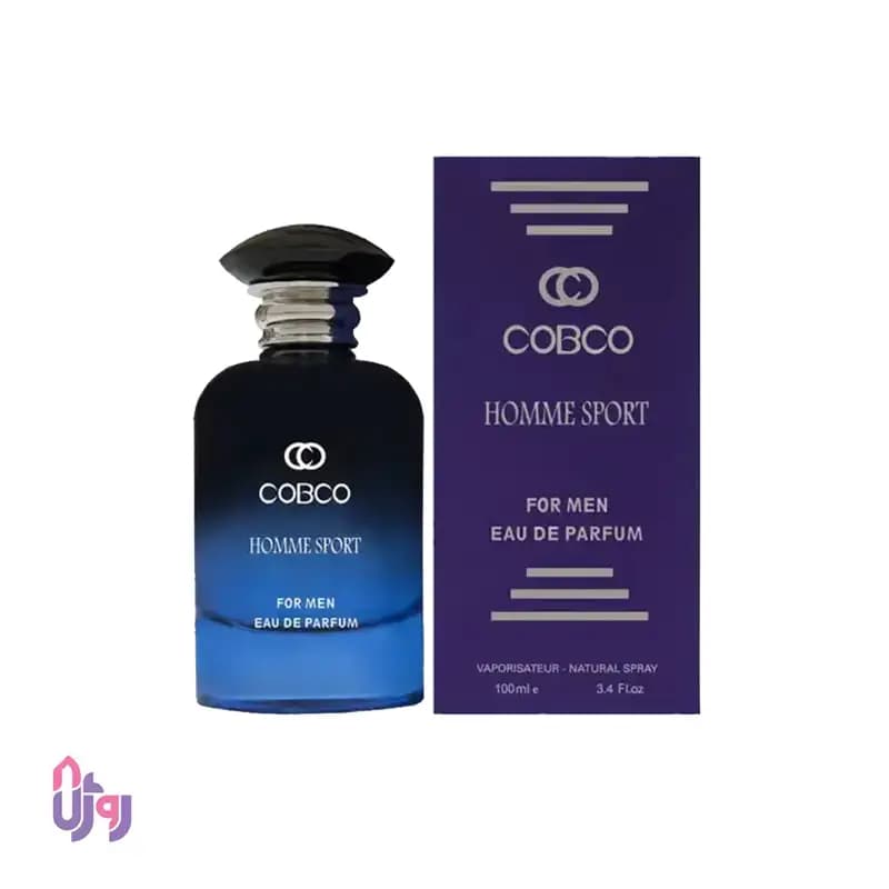 ادکلن مردانه کوبکو COBCO مدل هوم اسپرت HOMME SPORT حجم 100 میلی‌لیتر — تصویر ۲