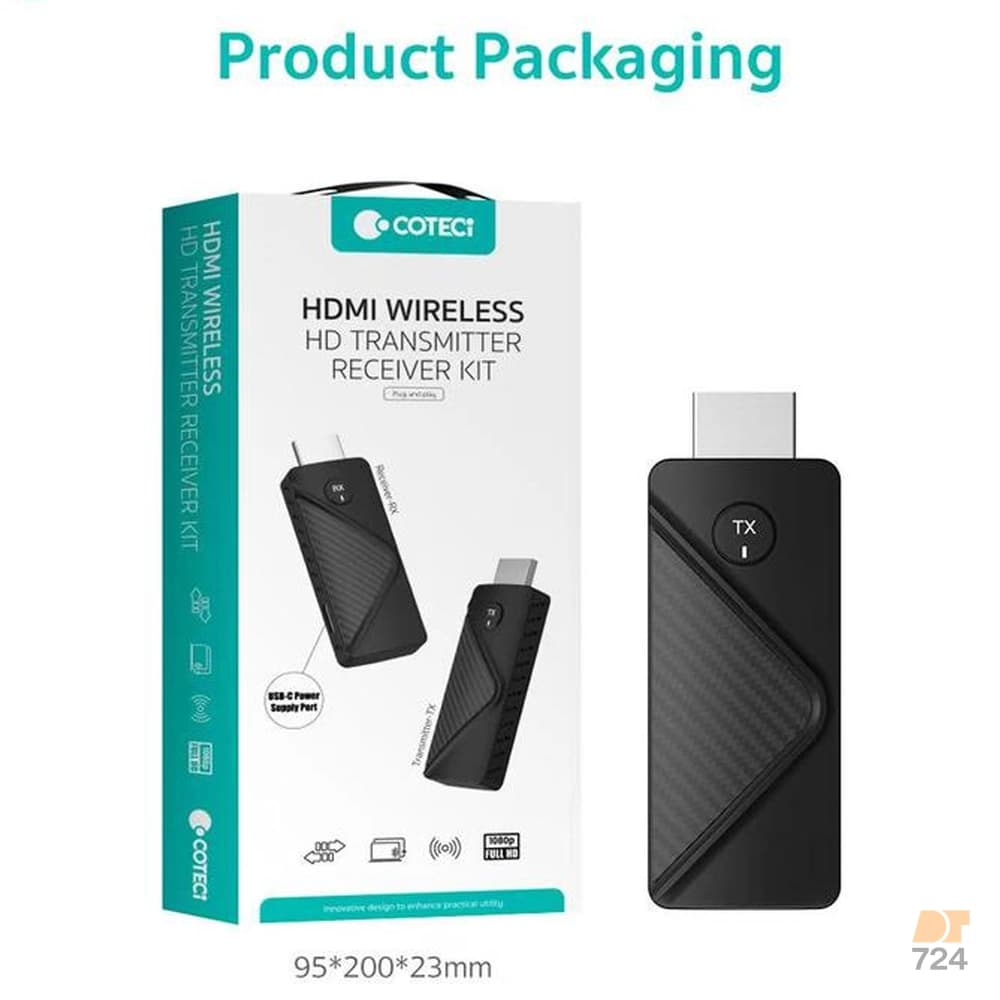 کیت فرستنده و گیرنده بی‌سیم HDMI کوتسی مدل OF-049 — تصویر ۴