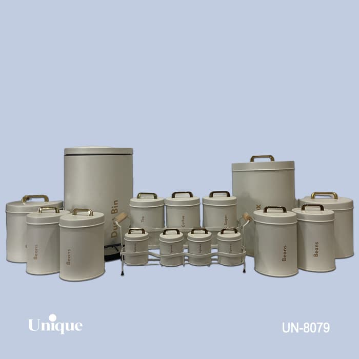 ست 16پارچه طوسی روشن درب فلزی UN-8079 — تصویر ۲