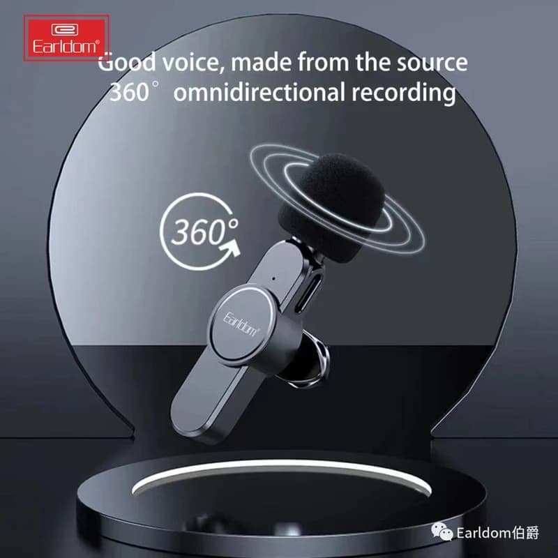 میکروفن بی سیم ارلدام مدل ET-MC3i lighting — تصویر ۳