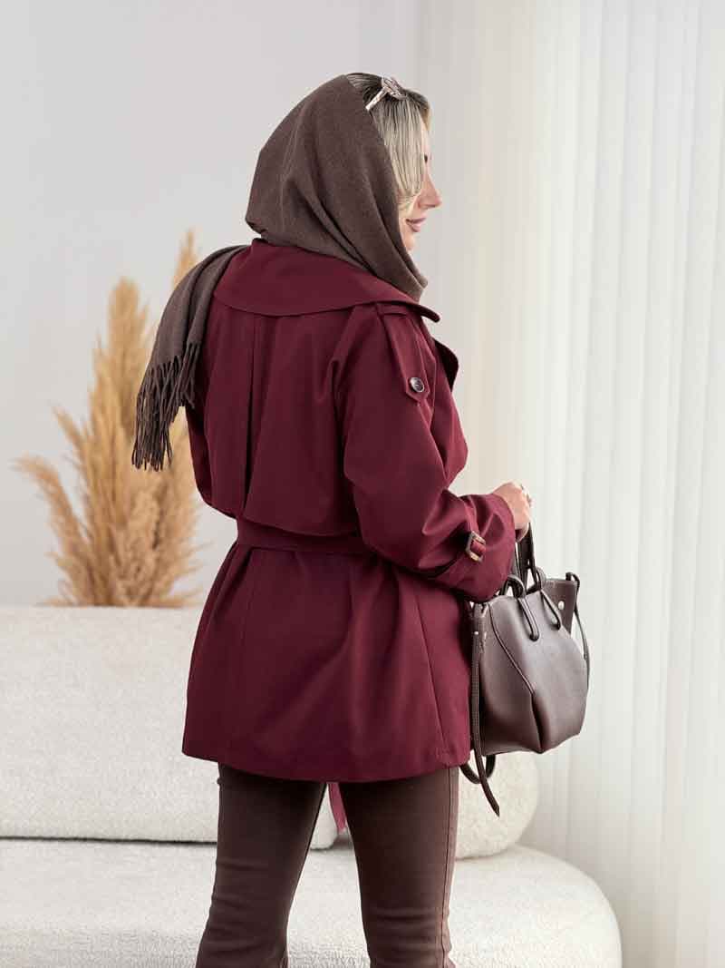 بارانی سرشانه پاگن آتریسا کد 8521 — تصویر ۷