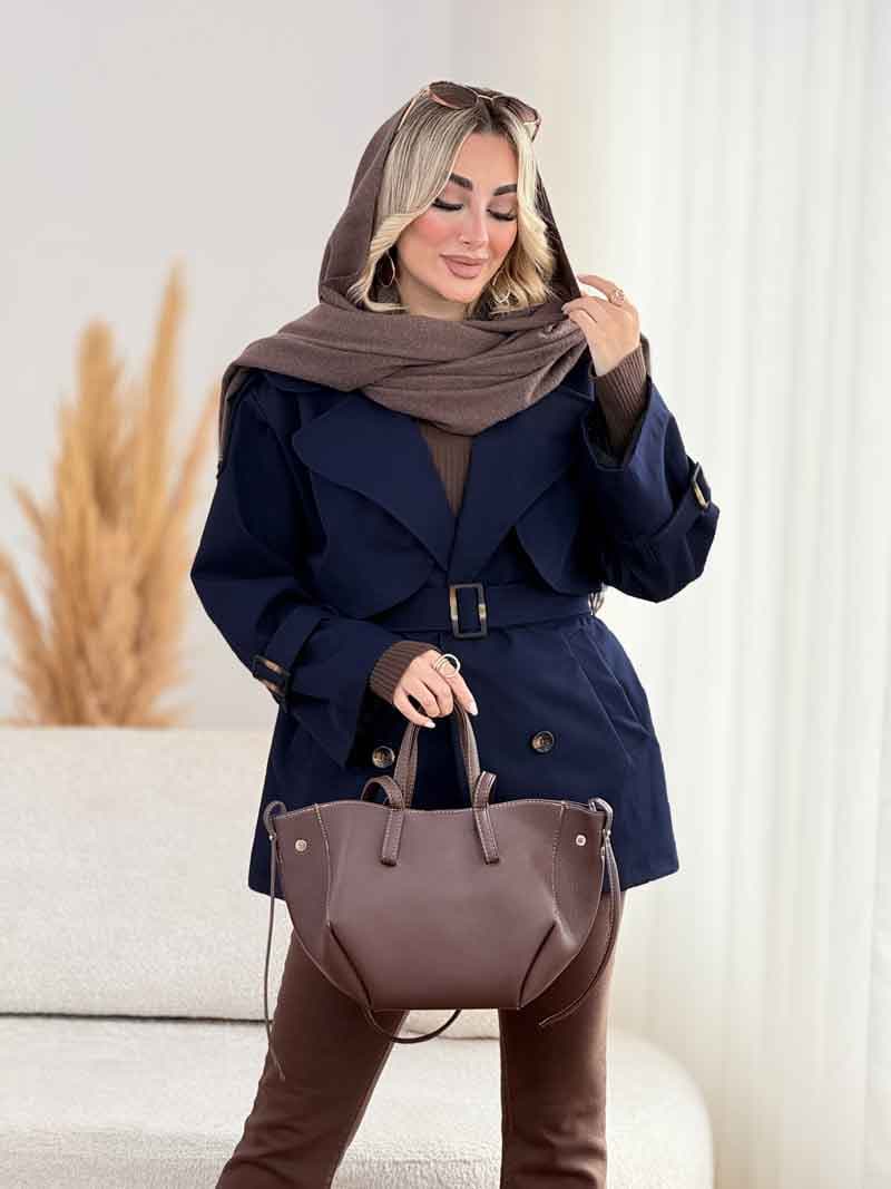 بارانی سرشانه پاگن آتریسا کد 8521 — تصویر ۶