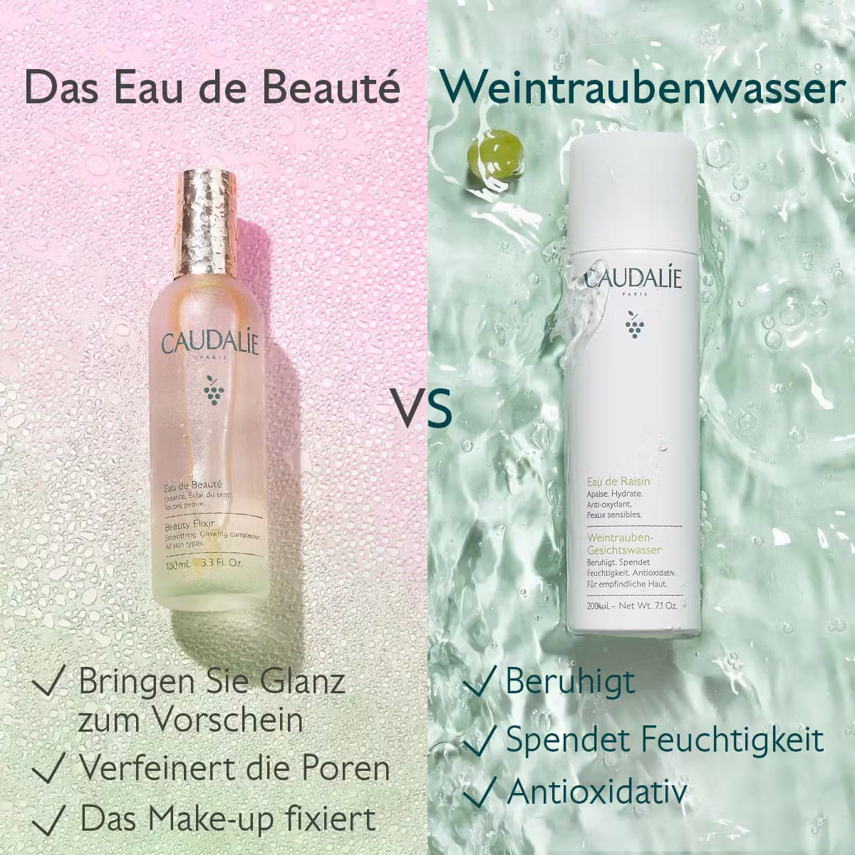 اسپری آب انگور کدلی Caudalie Eau de Raisin حجم 300 میل — تصویر ۷