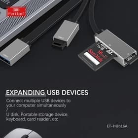 هاب و رم ریدر USB3.0/USB2.0/SD/TF 4Portارلدام مدلET-HUB16A — تصویر ۴