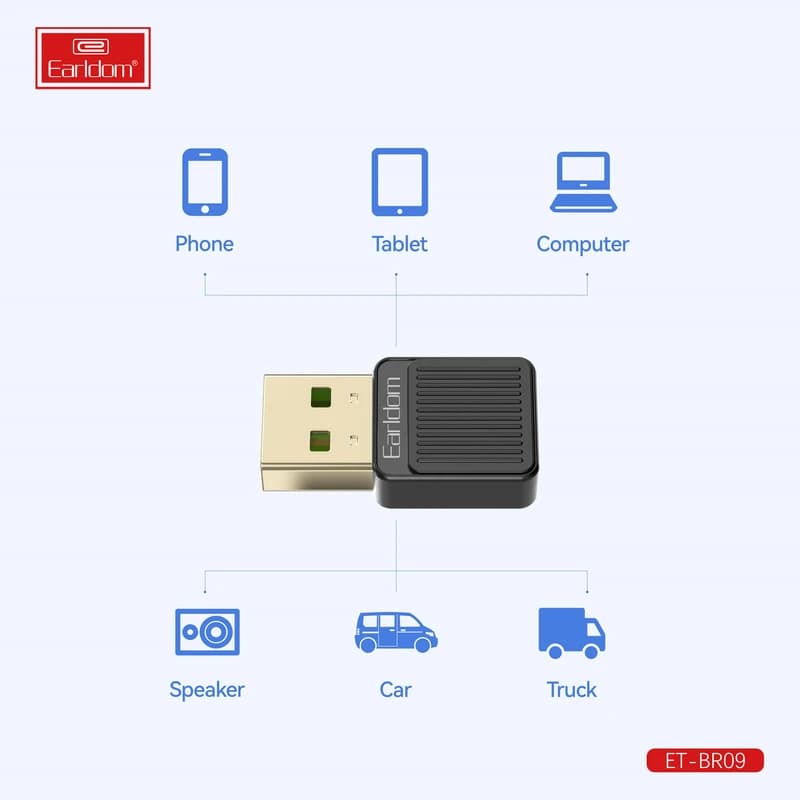 دانگل بلوتوث ارلدام مدل ET-BR09 — تصویر ۴