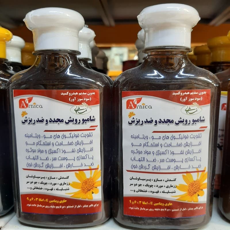 شامپو گیاهی رویش مجدد و ضد ریزش مو آرنیکا