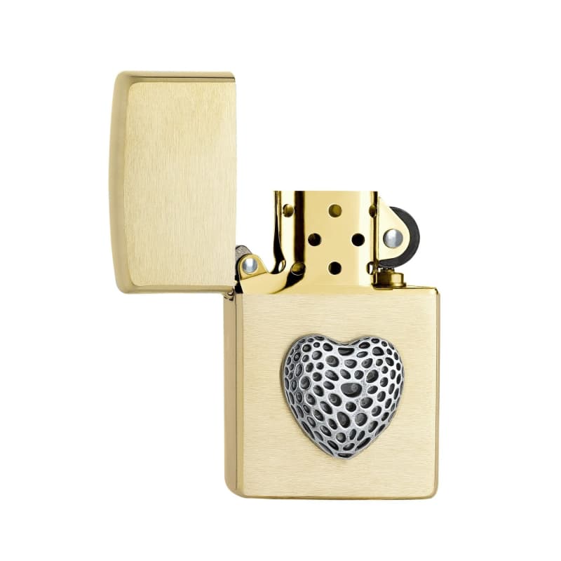 فندک زیپو Zippo مدل Z-2006886 | فندک بنزینی طرح قلب کلکسیونی | قابلیت پر کردن مجدد | ساخت آمریکا | با گارانتی مادام العمر | مناسب برای مجموعه‌داران و کلکسیونرها — تصویر ۳