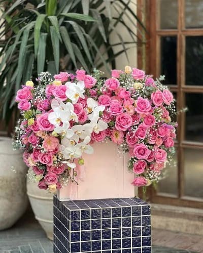 باکس گل جدید برای تبریک و خواستگاری کد 129