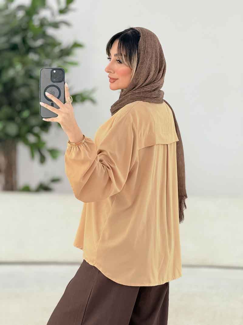 شومیز آستین کش کد 4393 — تصویر ۶