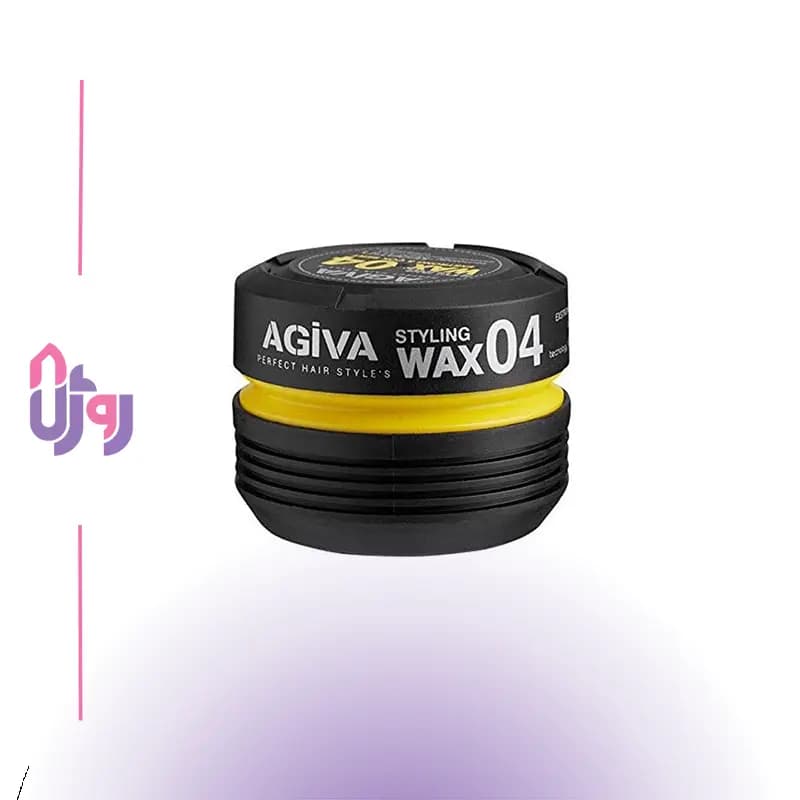 واکس موی آگیوا Agiva شماره 04 مشکی مدل Extrong & Çok Sert حجم 175 میلی‌لیتر