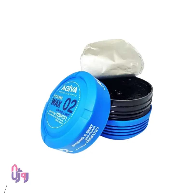واکس موی آبی آگیوا Agiva شماره 02 مدل Strong & Sert حجم 175 میلی‌لیتر — تصویر ۳