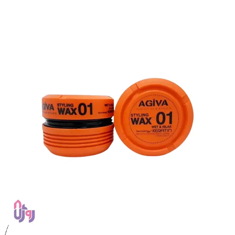 واکس موی نارنجی اگیوا Agiva شماره 01 مدل Wet & Islak حجم 175 میلی‌لیتر — تصویر ۲