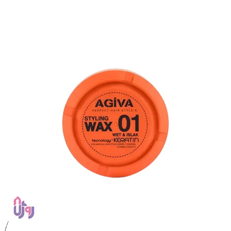 واکس موی نارنجی اگیوا Agiva شماره 01 مدل Wet & Islak حجم 175 میلی‌لیتر — تصویر ۴