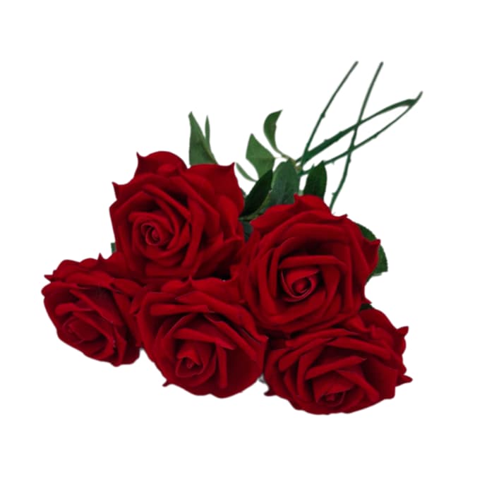 گل رز مصنوعی بزرگ مخمل