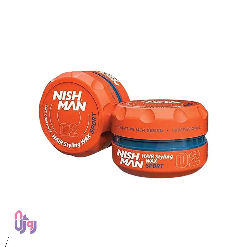 واکس مو نیشمن NISH MAN مدل اسپرت SPORT شماره 02 حجم 150 میلی‌لیتر — تصویر ۴