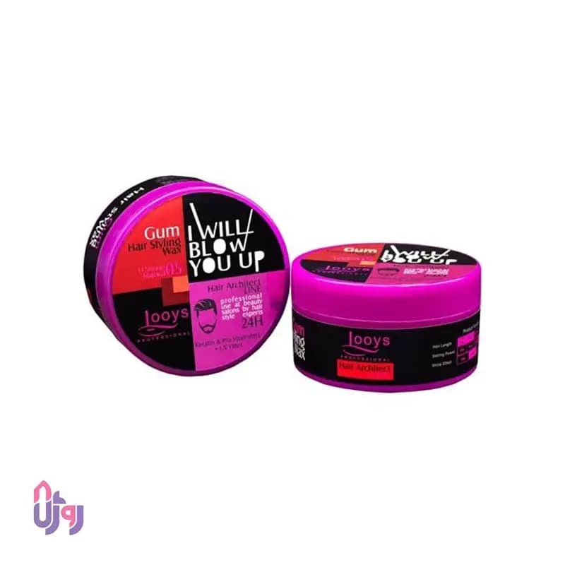 آدامس مو لویز Looys بنفش مدل05 Ultra Strong حجم 200 میلی‌لیتر — تصویر ۳