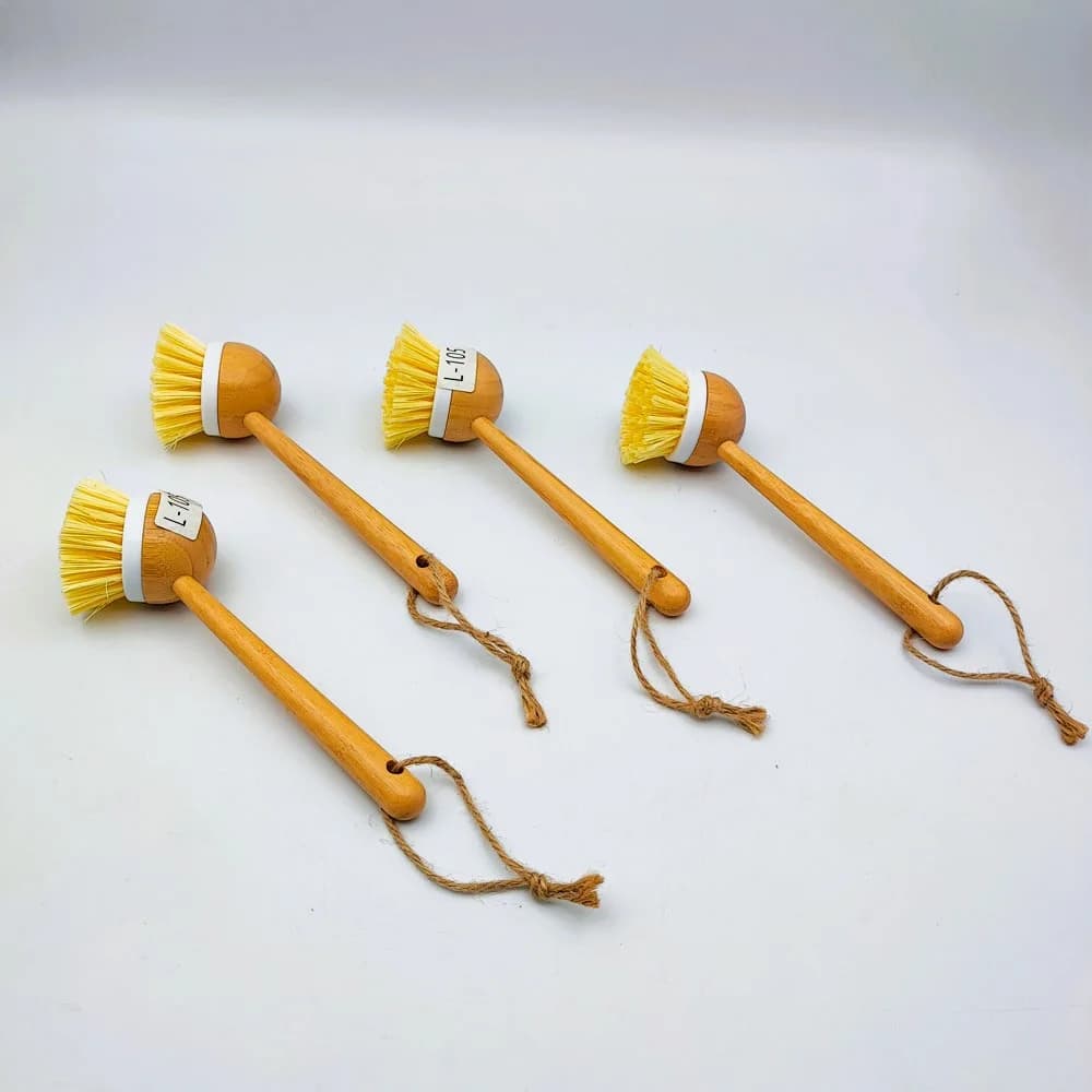 فرچه گرد دسته بلند چوبی