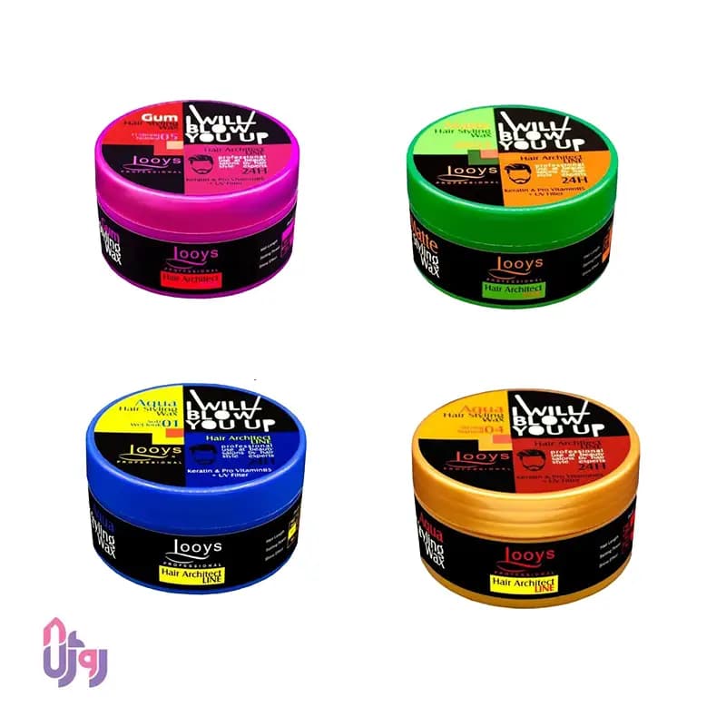 واکس مو لویز Looys سبز مدل Hard Matte 03 حجم 200 میلی‌لیتر — تصویر ۴
