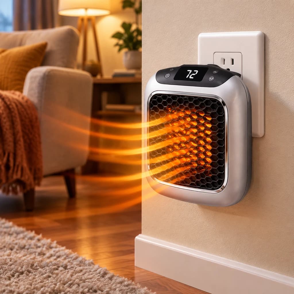 بخاری برقی مدل دیواری ریموت دار برند HANDY HEATER
