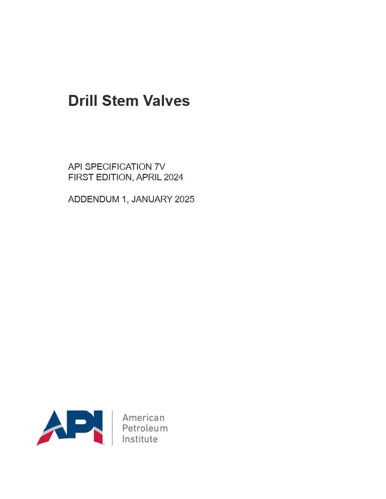 API Spec 7V-2024 (2025) استاندارد نسخه PDF انگلیسی