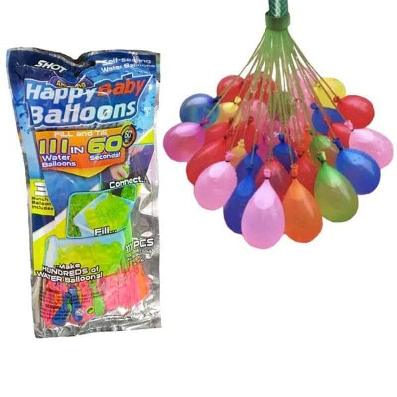 بادکنک آب بازی بالن بلانزا بسته ۱۱۱ عددی مدل Happy Balloons