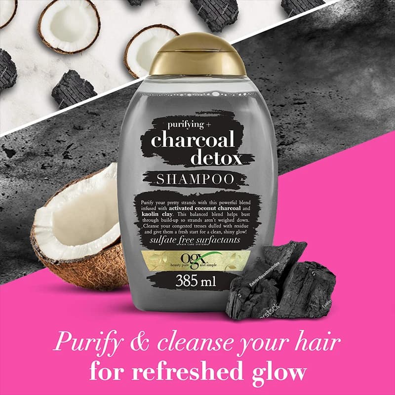 شامپو اوجی ایکس زغال Ogx Charcoal Detox — تصویر ۷
