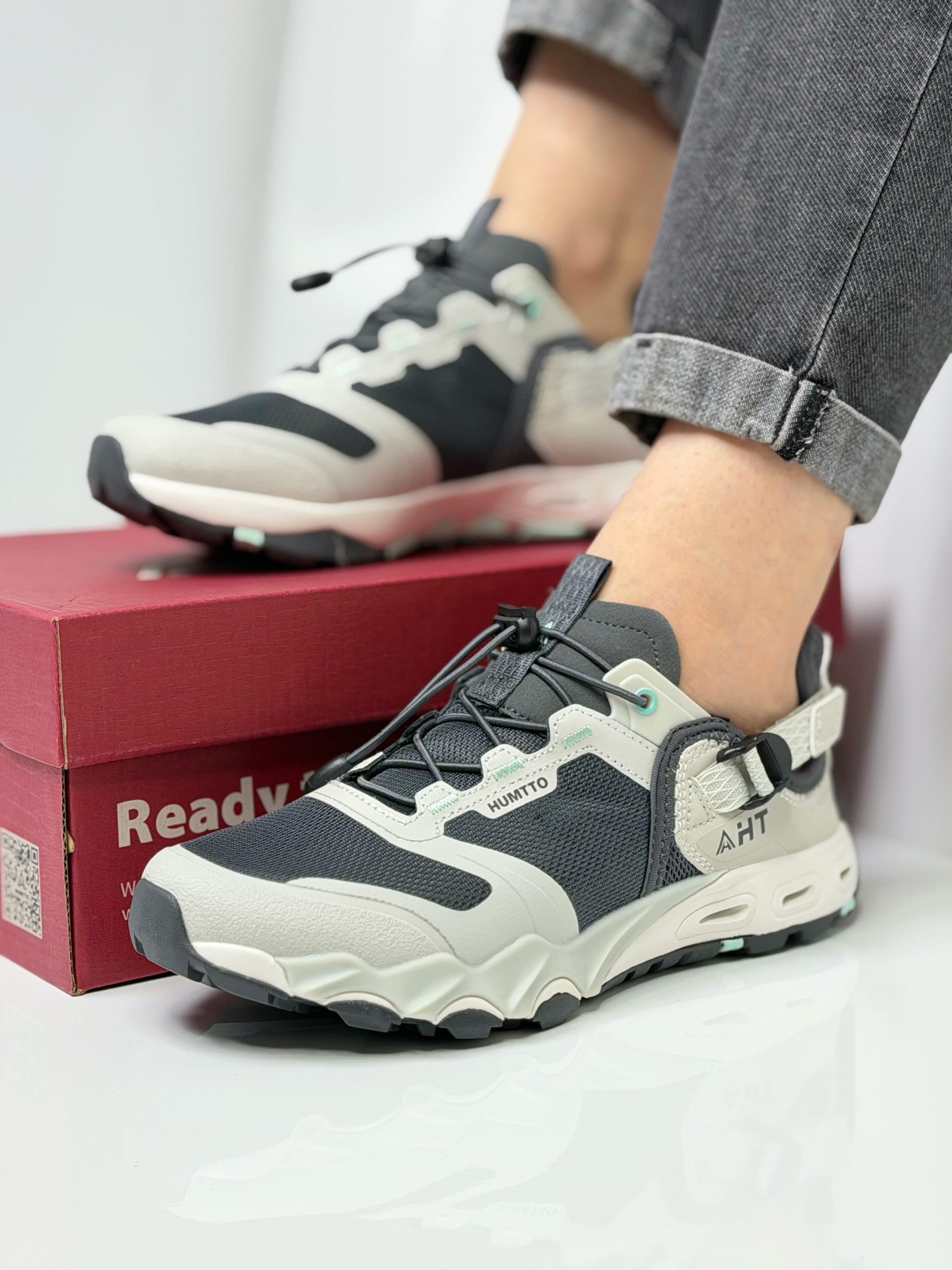 کفش آبنوردی هامتو زنانه کرمی خاکستری Hamto Women’s beige gray Shoes — تصویر ۳