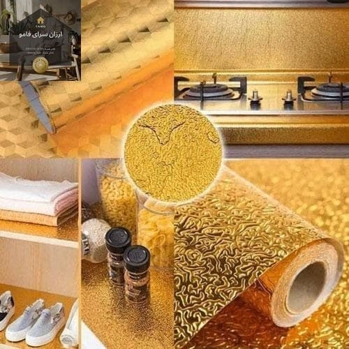 فویل کابینتی 3 متری طلایی — تصویر ۳