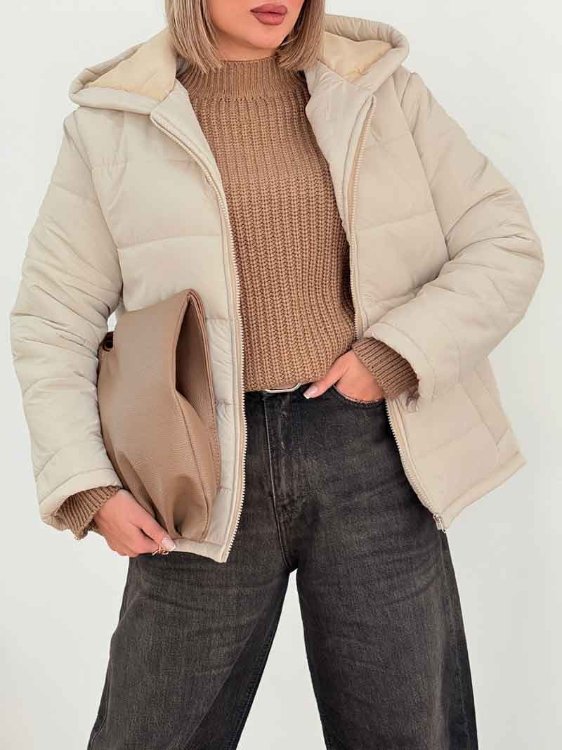 کاپشن دوخت دار فرنیا کد 7591
