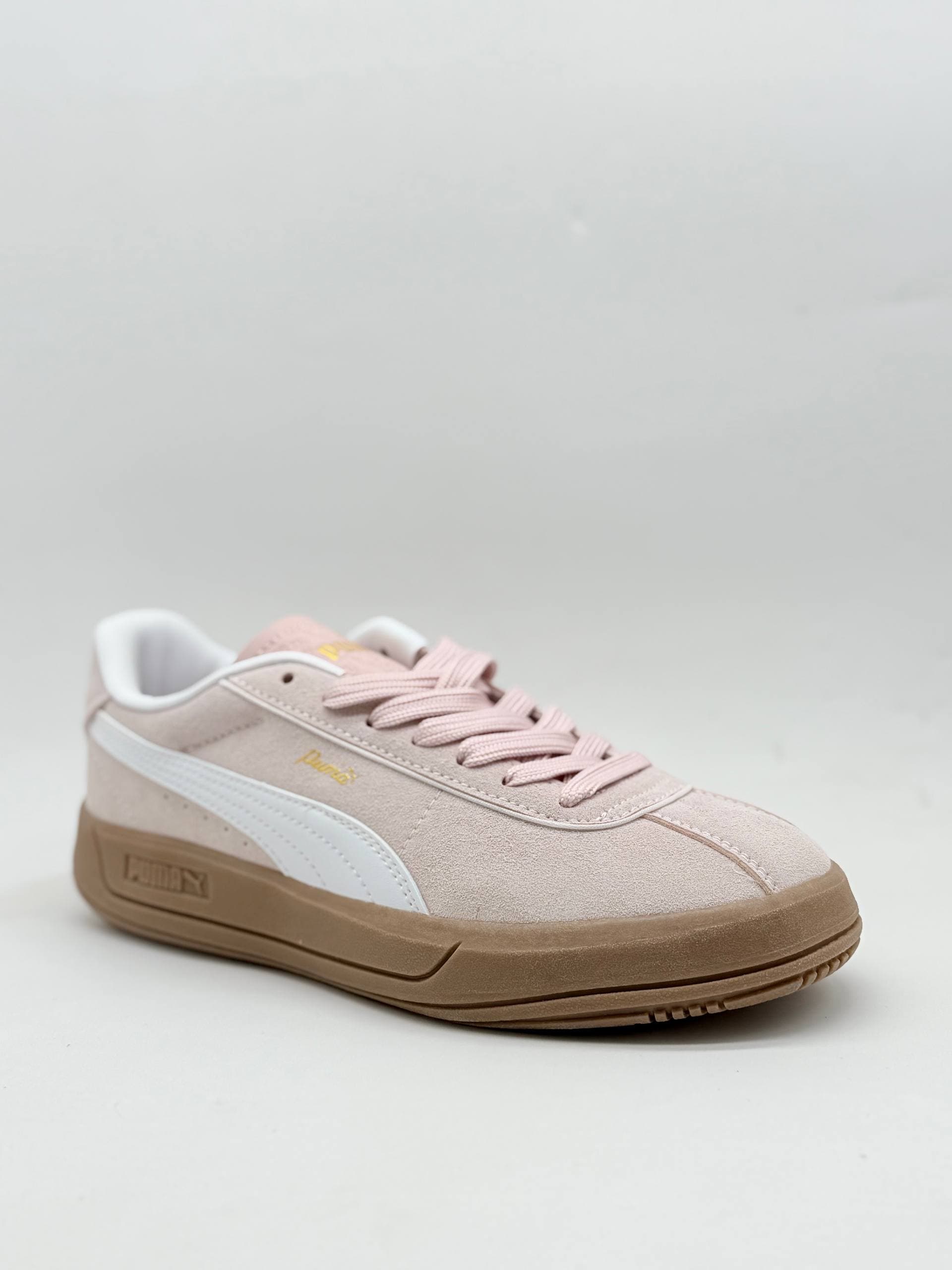 کفش پوما کلاب صورتی سفید Puma club Pink White Shoes — تصویر ۲