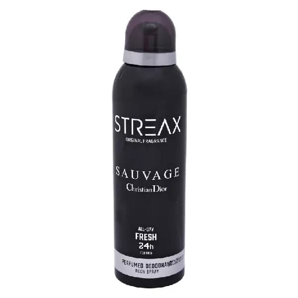 اسپری بدن مردانه استریکس مدل Christian Dior Sauvage حجم ۲۰۰ میلی لیتر