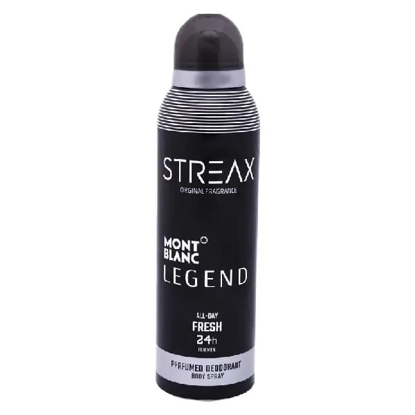 اسپری بدن مردانه استریکس مدل mont blanc legend حجم ۲۰۰ میلی لیتر
