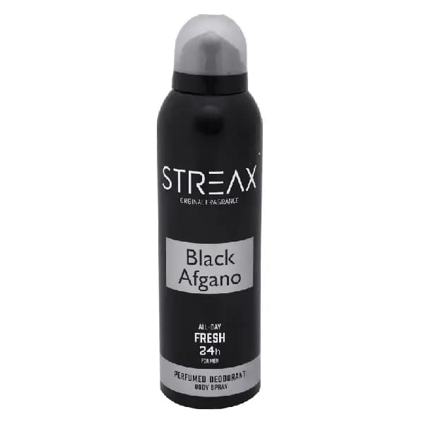 اسپری بدن مردانه استریکس مدل Black afgano حجم ۲۰۰ میلی لیتر
