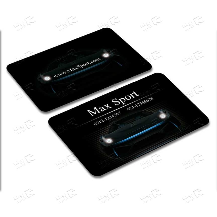 طرح کارت ویزیت فروشگاه اسپورت اتومبیل و سایر مشاغل 383