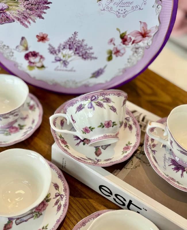 ست فنجان چایخوری 12 پارچه وارداتی کد kit-1287 — تصویر ۴