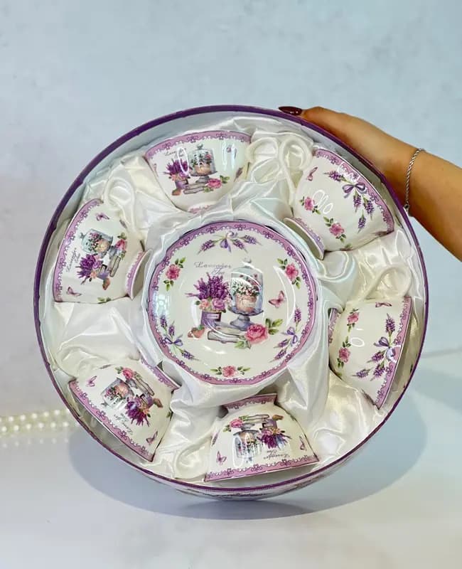 ست فنجان چایخوری 12 پارچه وارداتی کد kit-1287 — تصویر ۳