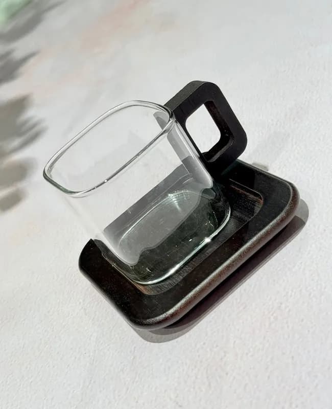 چایخوری پیرکس شکل مربع وارداتی کد KIT-2047 — تصویر ۳
