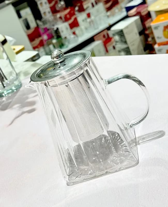 قوری پیرکس 4 ضلعی وارداتی کد KIT-2069 — تصویر ۴