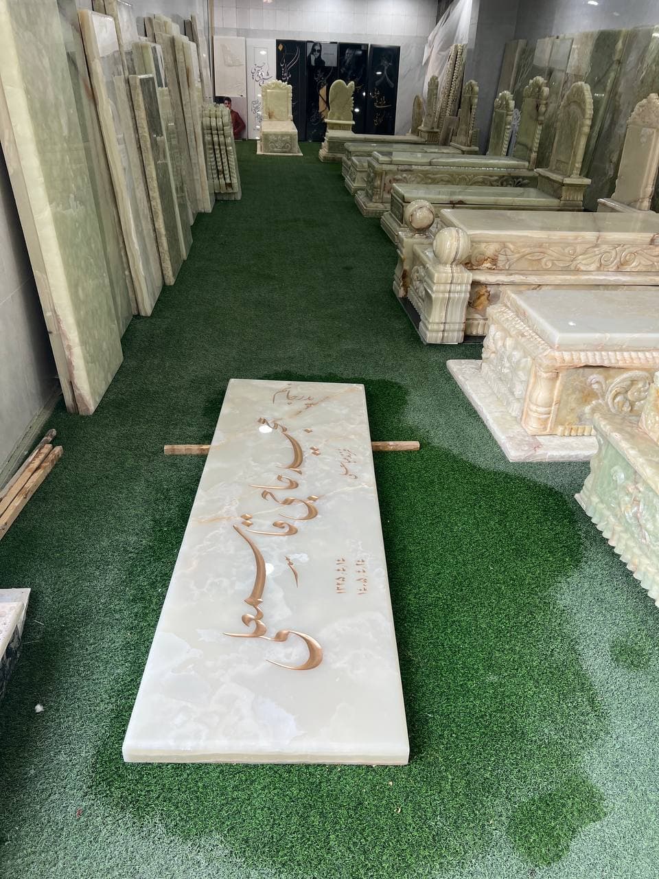 سنگ مزار مرمر نباتی سوپر