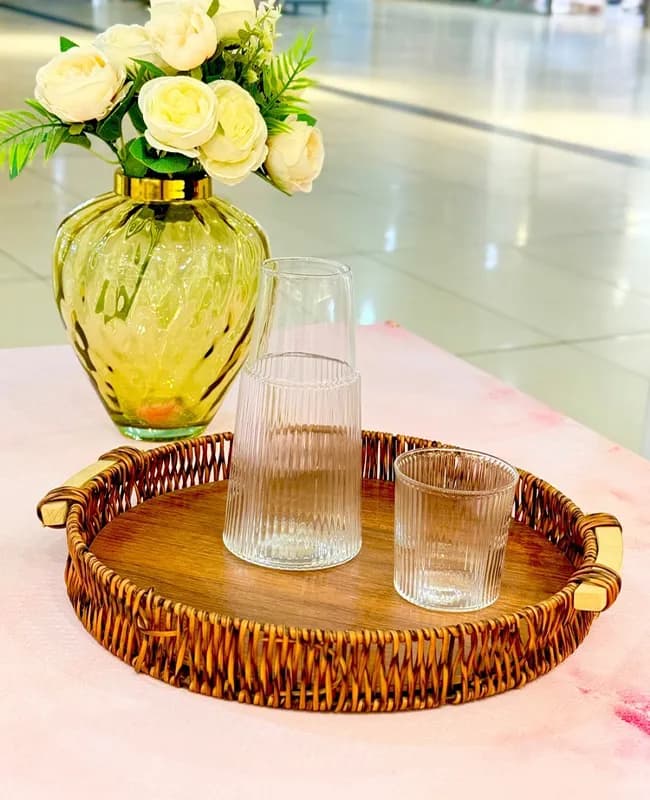 پارچ شب 2 پارچه GLASSWARE کد KIT-1255