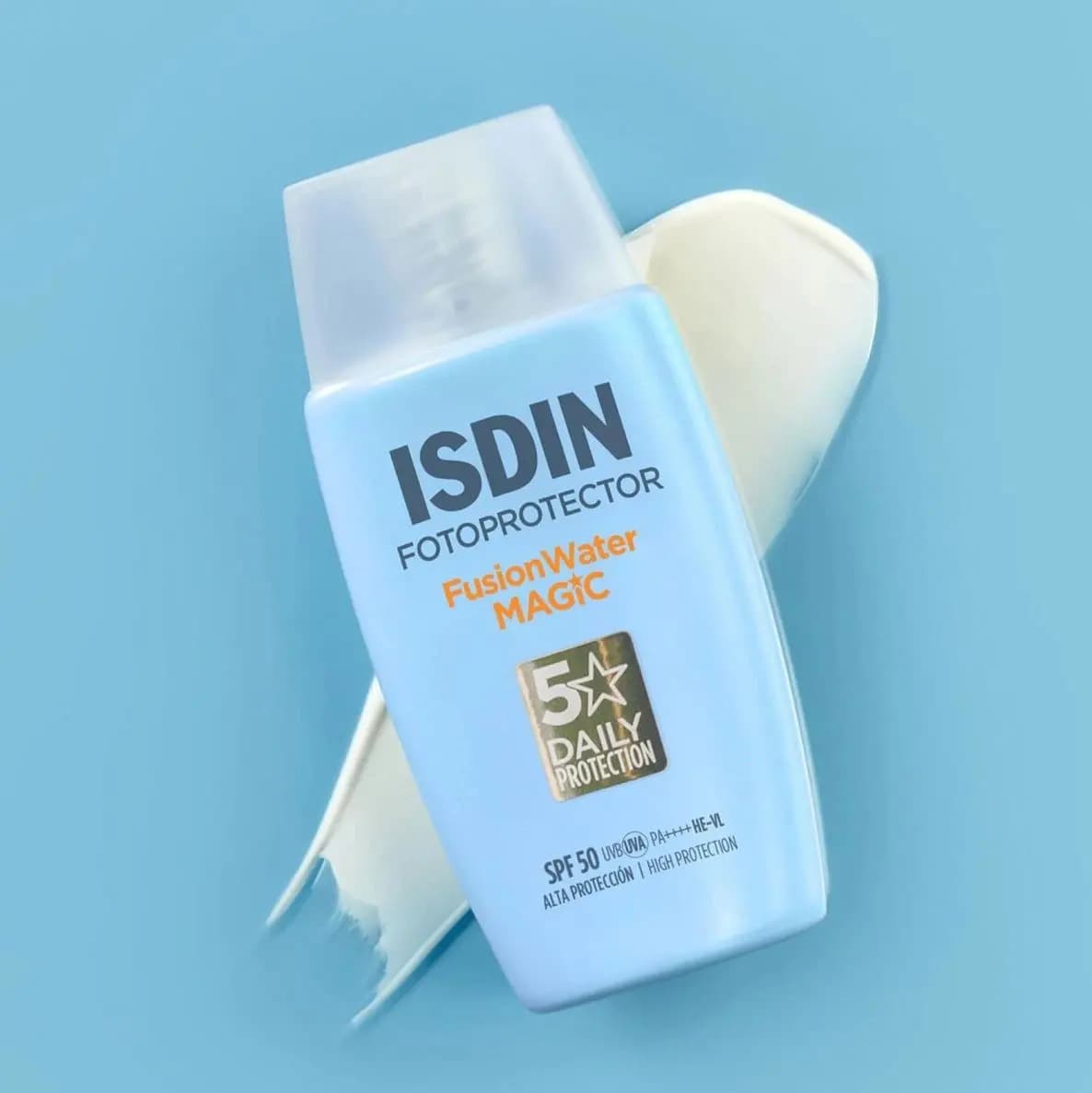 ضد آفتاب بی رنگ ایزدین مدل فیوژن واتر مجیک SPF 50 — تصویر ۲