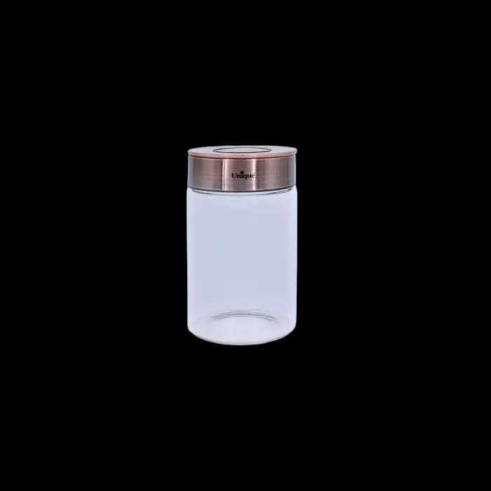 بانکه شیشه ای درب مسی 15 سانت UN-1712