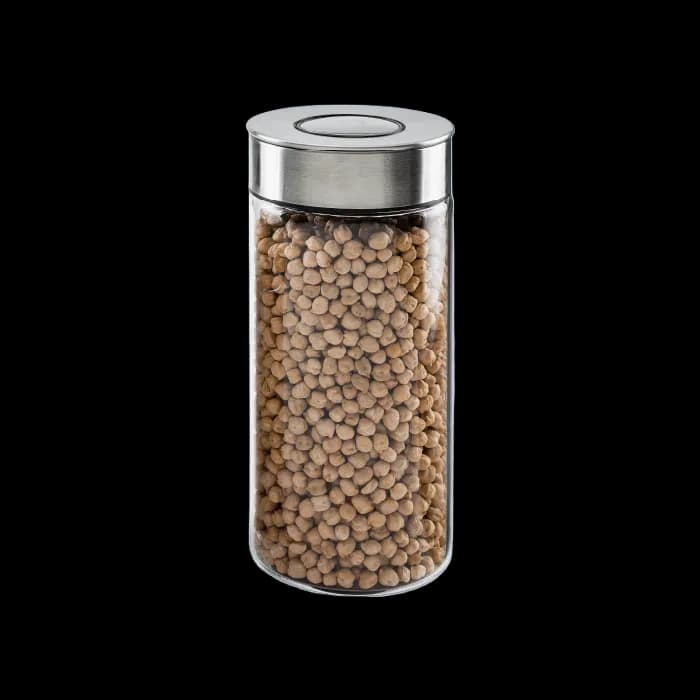بانکه شیشه ای درب استیل 20 سانت UN-1702