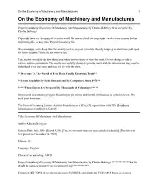دانلود کتاب The Economy Of Machinery And Manufactures – اقتصاد ماشین آلات و تولیدات