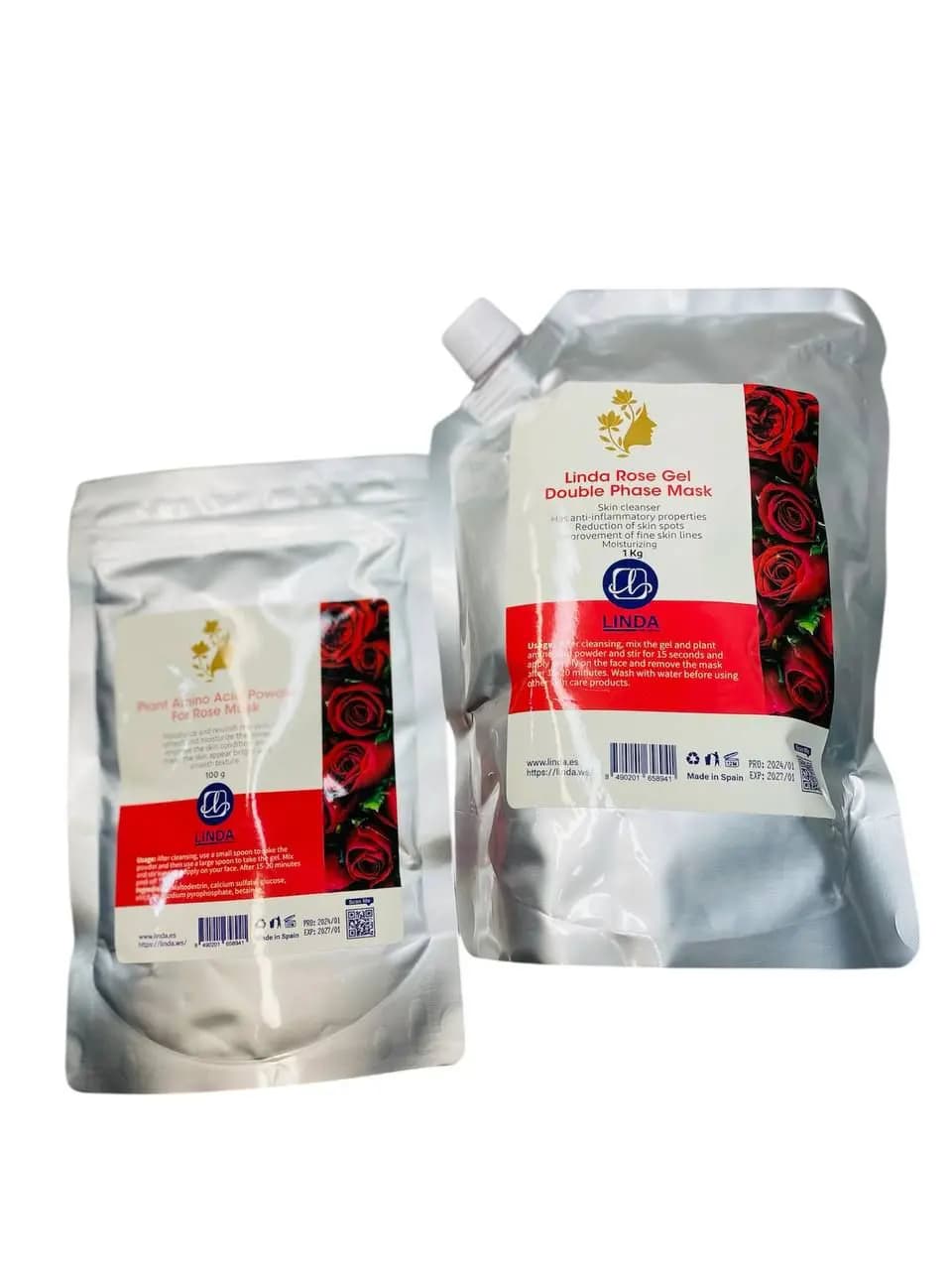 ماسک دوفاز گل رز لیندا 1000 گرم