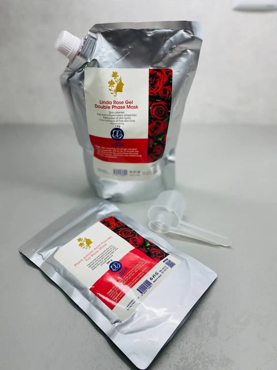 ماسک دوفاز گل رز لیندا 1000 گرم — تصویر ۴