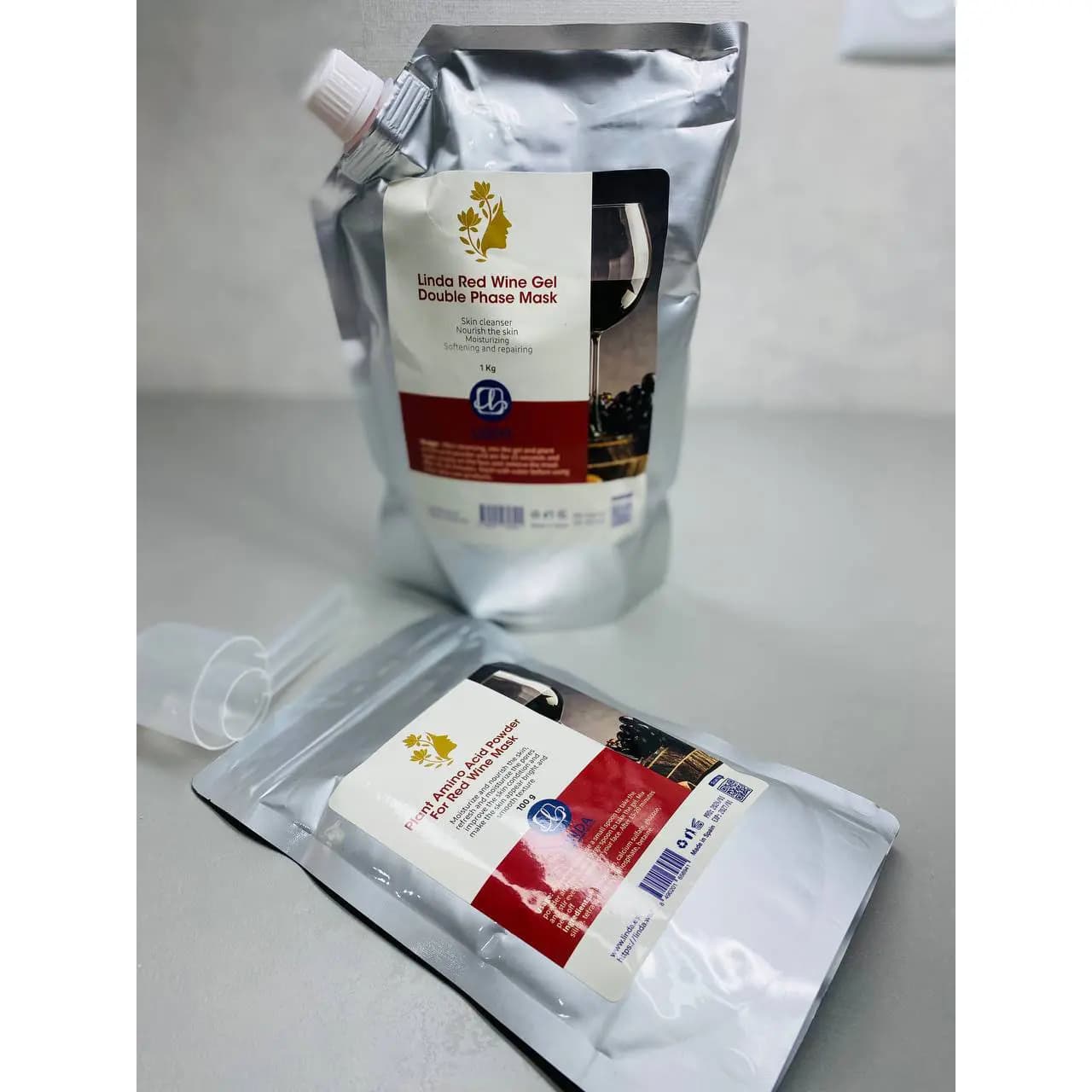 ️ماسک دوفاز شراب قرمز لیندا 1000 گرم — تصویر ۳